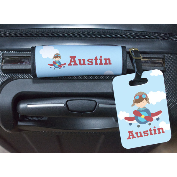 Airplane & Pilot Luggage Wrap & Tag