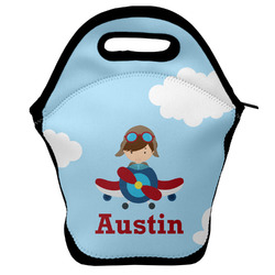 Airplane & Pilot Lunch Bag w/ Name or Text