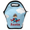 Airplane & Pilot Lunch Bag - Front