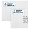 Airplane & Pilot Mailing Labels - Double Stack Close Up