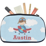 Airplane & Pilot Makeup / Cosmetic Bag - Medium (Personalized)
