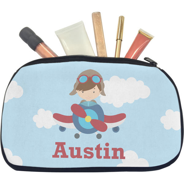 Airplane & Pilot Makeup Bag Medium