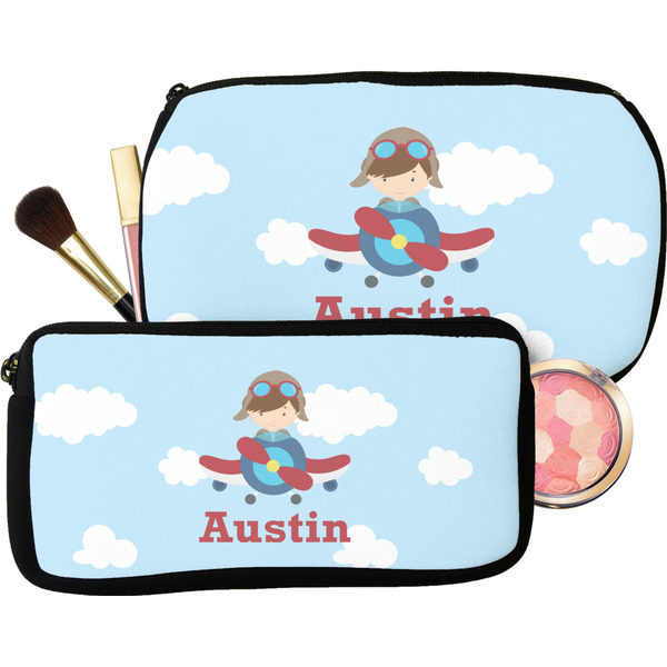 Airplane & Pilot Makeup / Cosmetic Bags (Select Size)