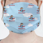 Airplane & Pilot Face Mask Cover (Personalized)