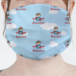 Airplane & Pilot Face Mask Cover (Personalized)