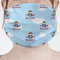 Airplane & Pilot Mask - Pleated (new) Front View on Girl