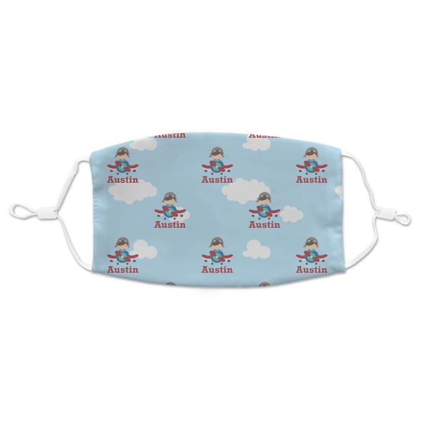 Custom Airplane & Pilot Adult Cloth Face Mask - Standard (Personalized)
