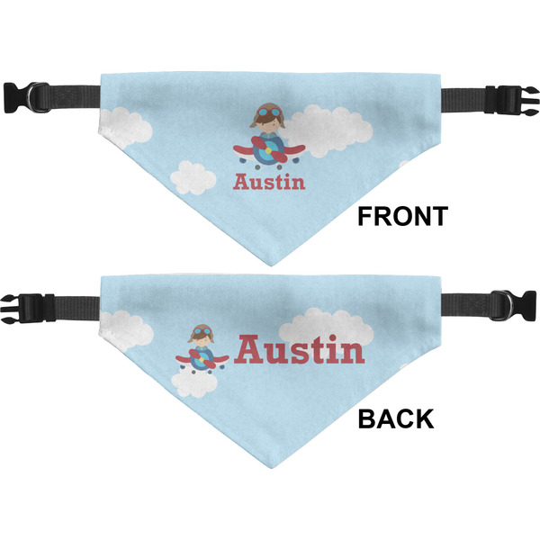 Airplane & Pilot Medium Dog Bandana Approval