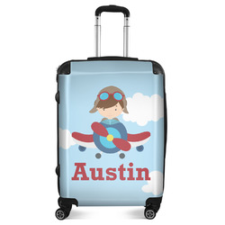 Airplane & Pilot Suitcase - 24" Medium - Checked (Personalized)