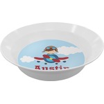 Airplane & Pilot Melamine Bowl (Personalized)