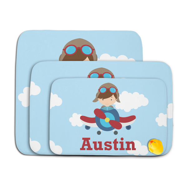 Airplane & Pilot Memory Foam Bath Mat - MAIN PARENT