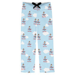 Airplane & Pilot Mens Pajama Pants (Personalized)