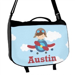 Airplane & Pilot Messenger Bag (Personalized)