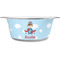 Airplane & Pilot Stainless Steel Dog Bowl - Small (Personalized)