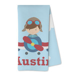 Airplane & Pilot Kitchen Towel - Microfiber (Personalized)