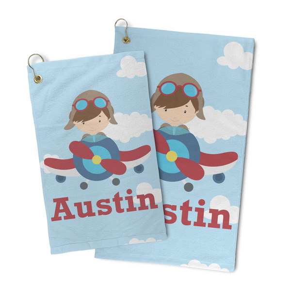 Airplane & Pilot Microfiber Golf Towel - PARENT/MAIN