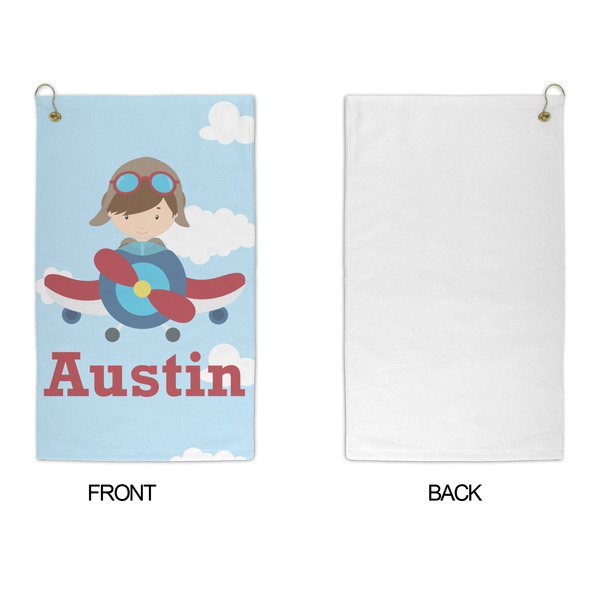 Airplane & Pilot Microfiber Golf Towels - APPROVAL