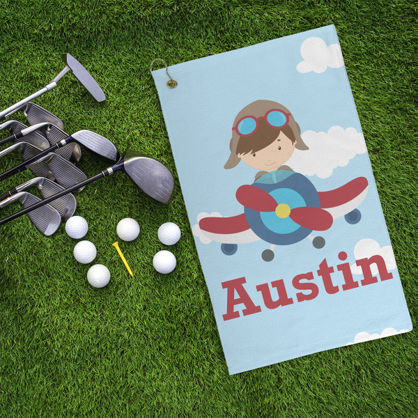Airplane & Pilot Microfiber Golf Towels - LIFESTYLE
