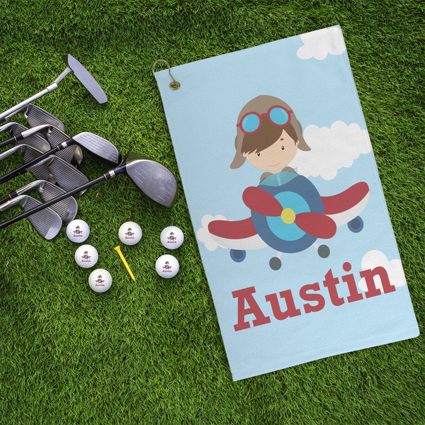 Airplane & Pilot Microfiber Golf Towels - LIFESTYLE