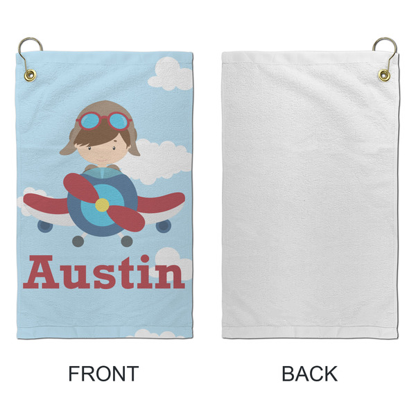 Airplane & Pilot Microfiber Golf Towels - Small - APPROVAL