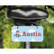 Airplane & Pilot Mini License Plate on Bicycle - LIFESTYLE Two holes