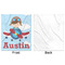 Airplane & Pilot Minky Blanket - 50"x60" - Single Sided - Front & Back