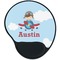 Airplane & Pilot Mouse Pad with Wrist Support - Main