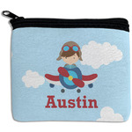 Airplane & Pilot Rectangular Coin Purse (Personalized)