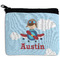 Airplane & Pilot Neoprene Coin Purse - Front