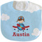 Airplane & Pilot New Baby Bib - Closed and Folded