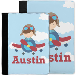 Airplane & Pilot Notebook Padfolio w/ Name or Text