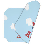 Airplane & Pilot Dining Table Mat - Octagon (Double-Sided) w/ Name or Text