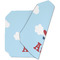 Airplane & Pilot Octagon Placemat - Double Print (folded)
