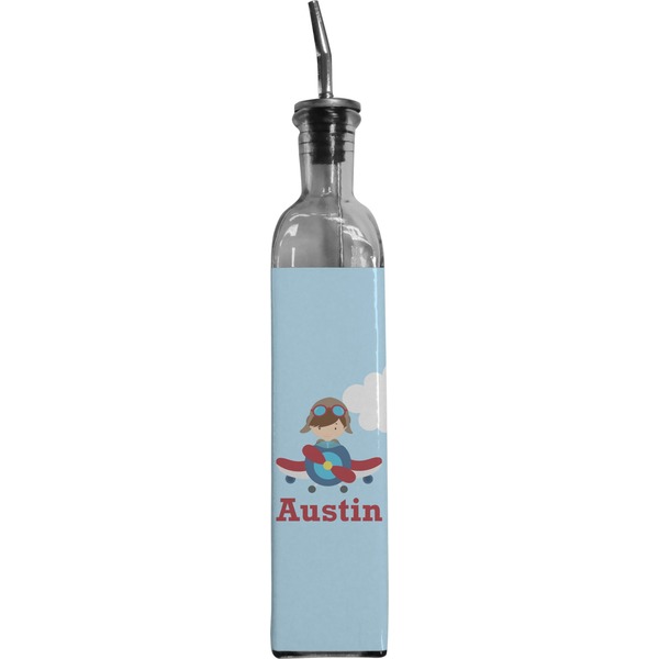 Custom Airplane & Pilot Oil Dispenser Bottle (Personalized)