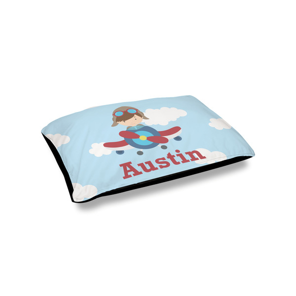 Custom Airplane & Pilot Outdoor Dog Bed - Small (Personalized)