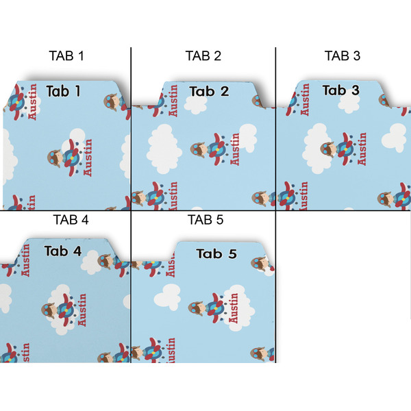 Airplane & Pilot Page Dividers - Set of 5 - Approval