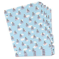 Airplane & Pilot Binder Tab Divider Set (Personalized)