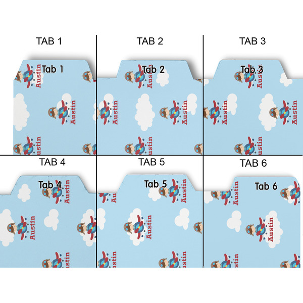 Airplane & Pilot Page Dividers - Set of 6 - Approval