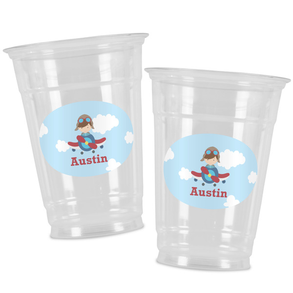 Airplane & Pilot Party Cups - 16oz - Alt View