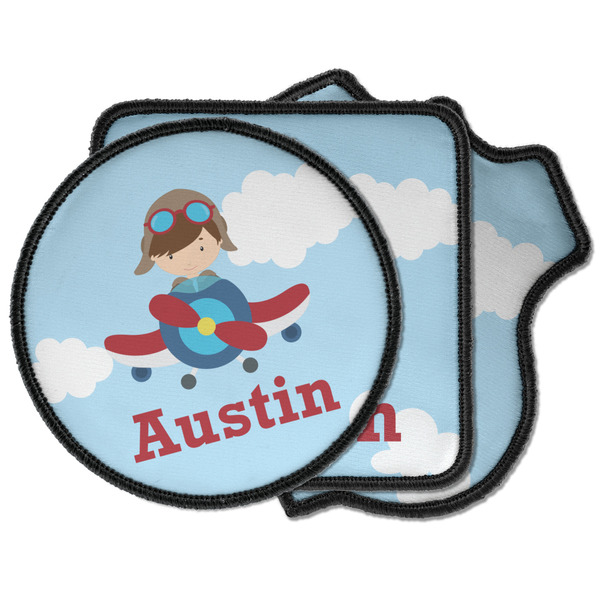 Custom Airplane & Pilot Iron on Patches (Personalized)