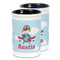 Airplane & Pilot Ceramic Pencil Holder - Large