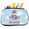 Airplane & Pilot Neoprene Pencil Case - Medium w/ Name or Text