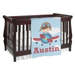 Airplane & Pilot Baby Blanket (Personalized)