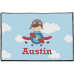 Airplane & Pilot Door Mat - 36"x24" (Personalized)