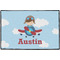 Airplane & Pilot Personalized Door Mat - 36x24 (APPROVAL)
