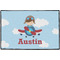 Airplane & Pilot Door Mat - 36"x24" (Personalized)