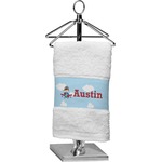 Airplane & Pilot Cotton Finger Tip Towel (Personalized)