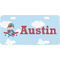 Airplane & Pilot Mini/Bicycle License Plate (Personalized)