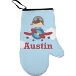 Airplane & Pilot Right Oven Mitt (Personalized)