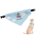 Airplane & Pilot Dog Bandana - XLarge (Personalized)